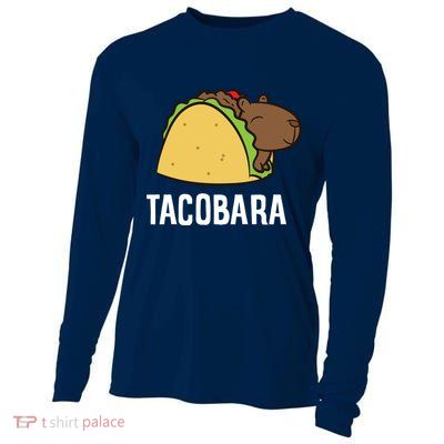 Tacobara Funny Capybara Tacos Cooling Performance Long Sleeve Crew