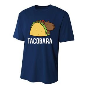 Tacobara Funny Capybara Tacos Performance Sprint T-Shirt