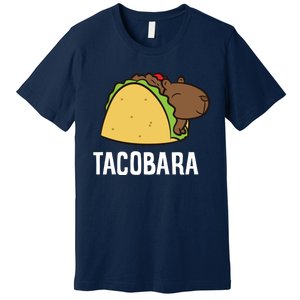 Tacobara Funny Capybara Tacos Premium T-Shirt