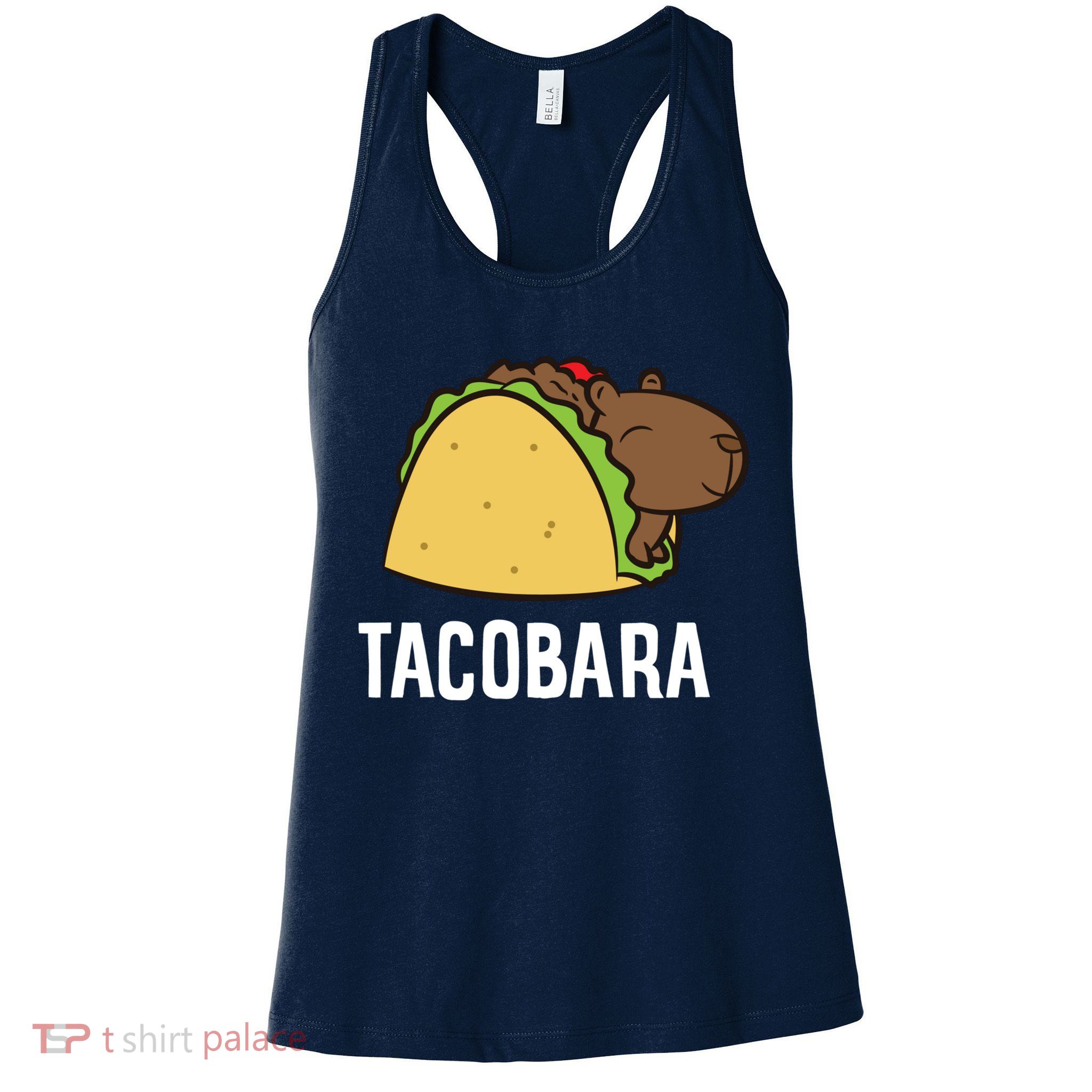 Tacobara Funny Capybara Tacos Womens Tank Top