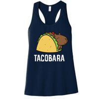 Tacobara Funny Capybara Tacos Women's Racerback Tank