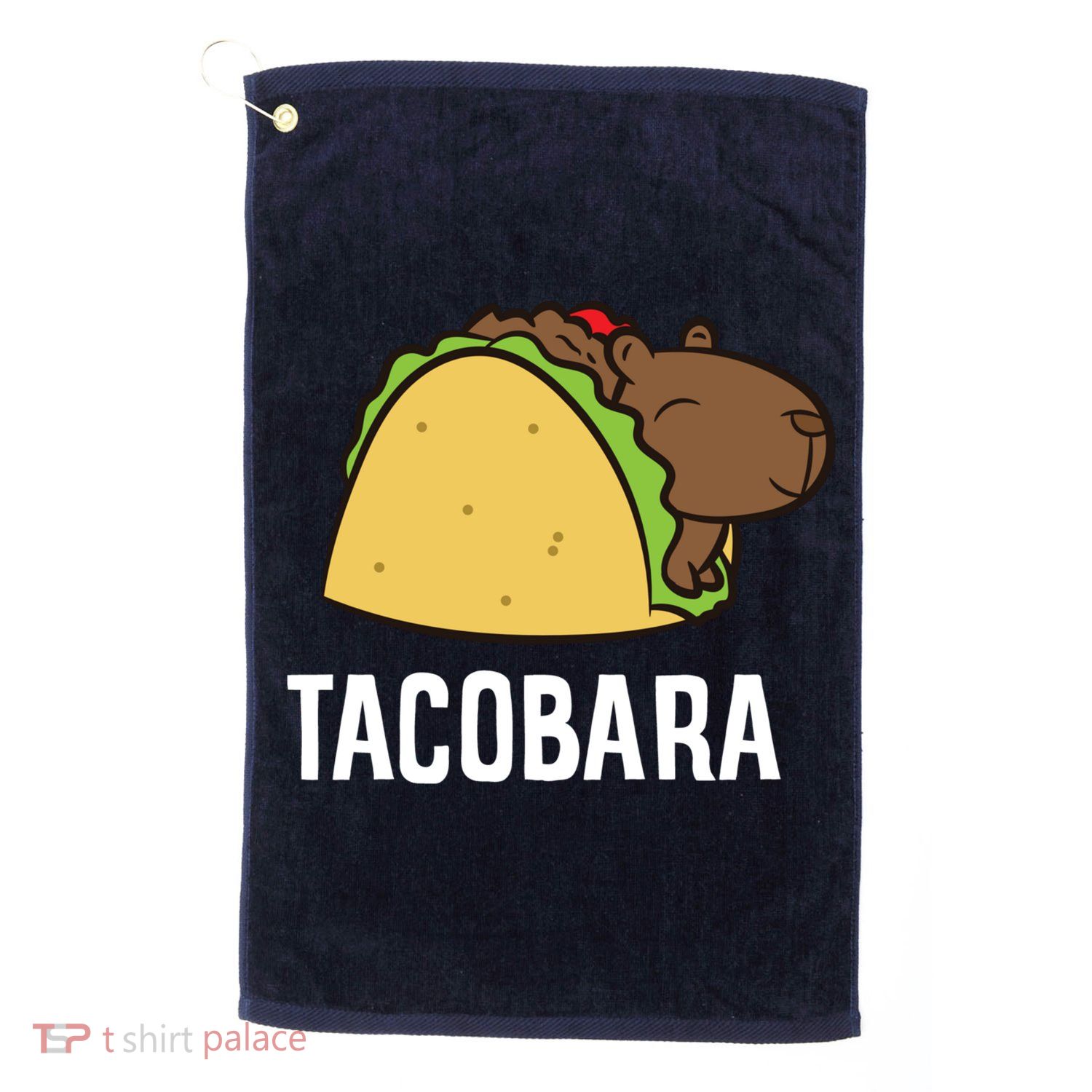 Tacobara Funny Capybara Tacos Golf Towel