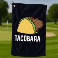 Tacobara Funny Capybara Tacos Golf Towel