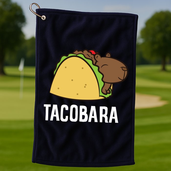 Tacobara Funny Capybara Tacos Golf Towel