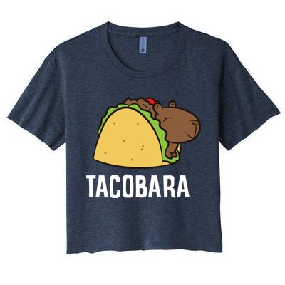 Tacobara Funny Capybara Tacos Crop Top