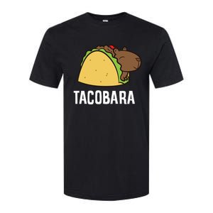 Tacobara Funny Capybara Tacos Softstyle CVC T-Shirt