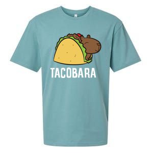 Tacobara Funny Capybara Tacos Sueded Cloud Jersey T-Shirt