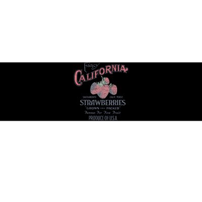 Trendy Fancy California Strawberries Vintage Poster Bumper Sticker