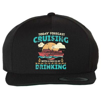 Today Forecast Cruising With A Chance Of Drinking Wool Snapback Cap