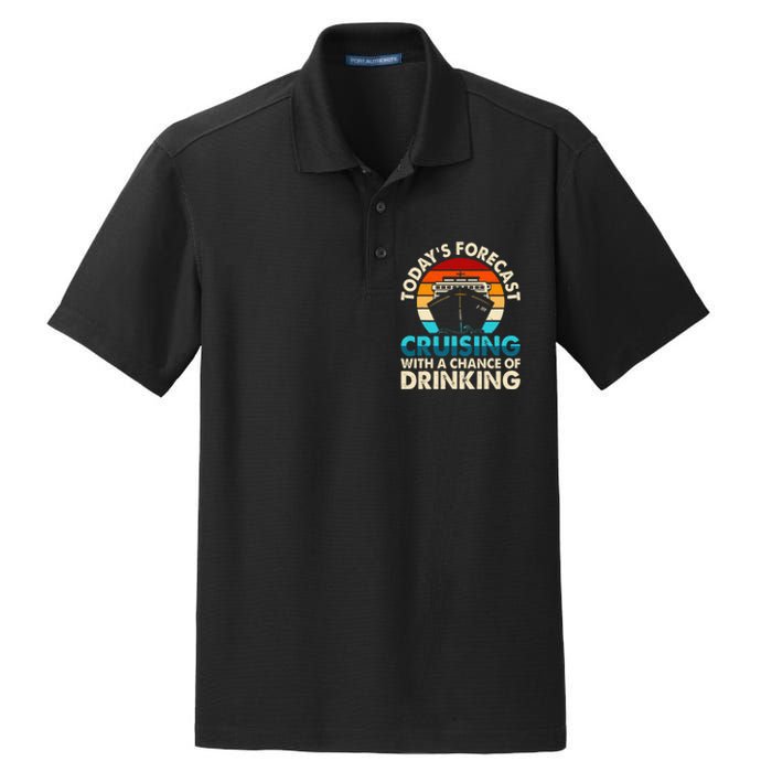 Today's Forecast Cruising With A Chance Of Drinking Cruise Dry Zone Grid Polo