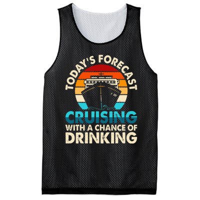 Today's Forecast Cruising With A Chance Of Drinking Cruise Mesh Reversible Basketball Jersey Tank