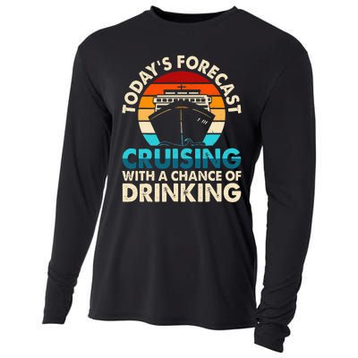 Today's Forecast Cruising With A Chance Of Drinking Cruise Cooling Performance Long Sleeve Crew