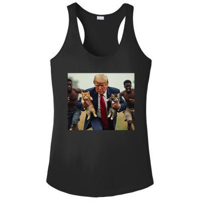 Trump For Cats Ladies PosiCharge Competitor Racerback Tank