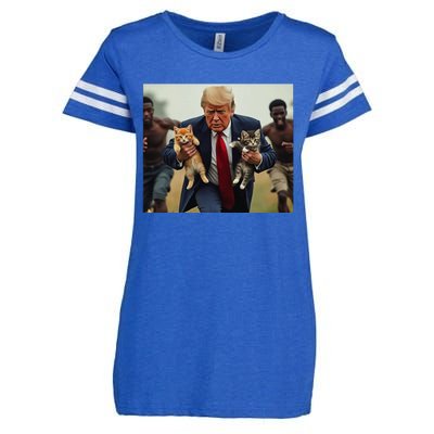 Trump For Cats Enza Ladies Jersey Football T-Shirt