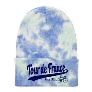 Tour Funny Cycling Tour  France Cycling Fan Tie Dye 12in Knit Beanie