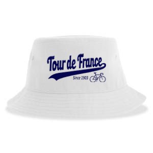 Tour Funny Cycling Tour  France Cycling Fan Sustainable Bucket Hat