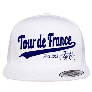 Tour Funny Cycling Tour  France Cycling Fan Flat Bill Trucker Hat