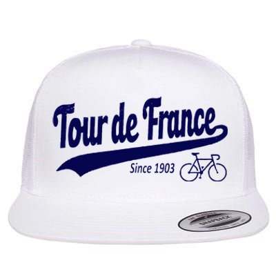 Tour Funny Cycling Tour  France Cycling Fan Flat Bill Trucker Hat