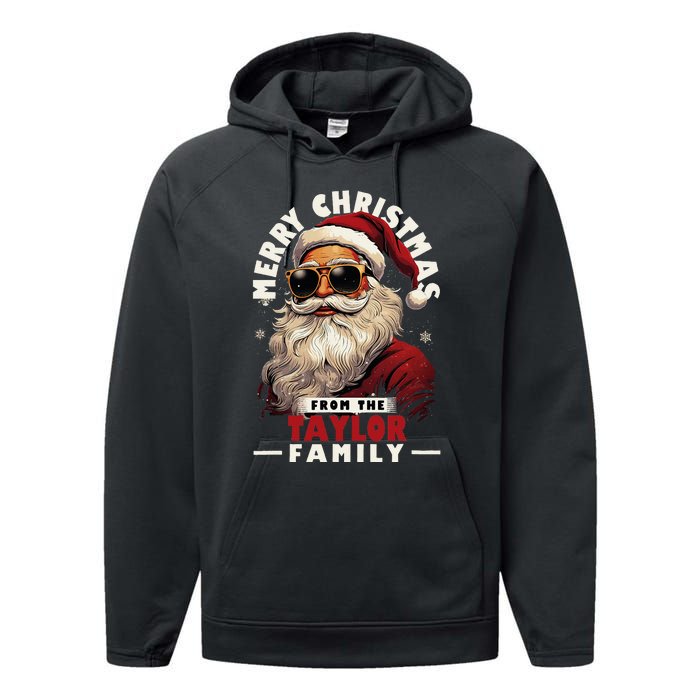 T.aylor Family Christmas Costume Santa Matching Xmas Party  Performance Fleece Hoodie