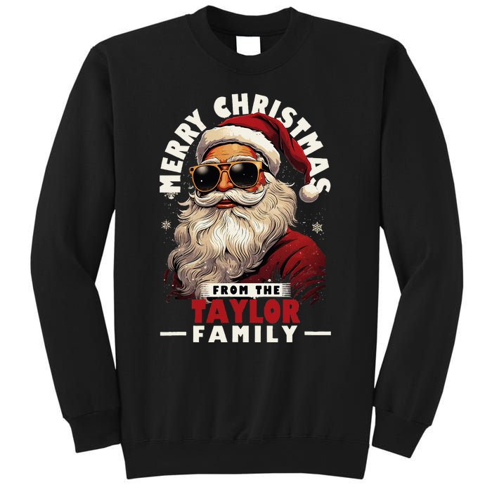 T.aylor Family Christmas Costume Santa Matching Xmas Party  Sweatshirt