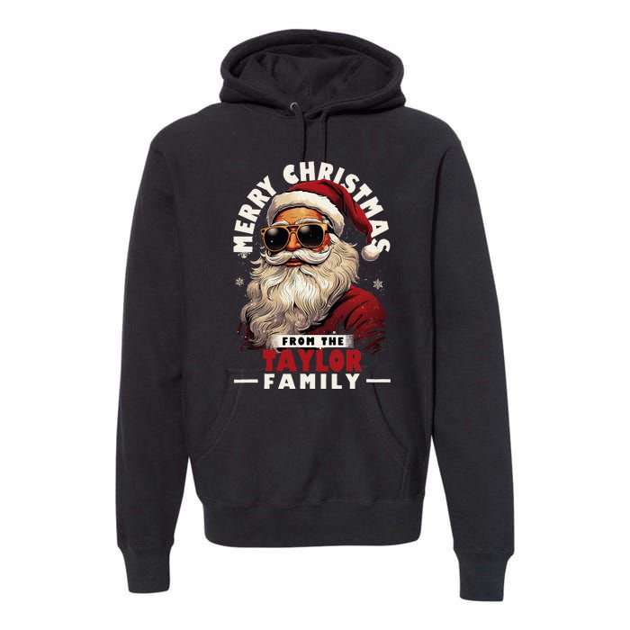 T.aylor Family Christmas Costume Santa Matching Xmas Party  Premium Hoodie