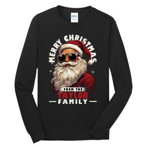 T.aylor Family Christmas Costume Santa Matching Xmas Party  Tall Long Sleeve T-Shirt