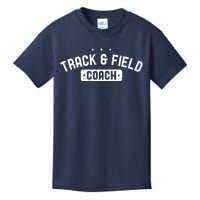 Track Field Coach Vintage Track Field Kids T-Shirt