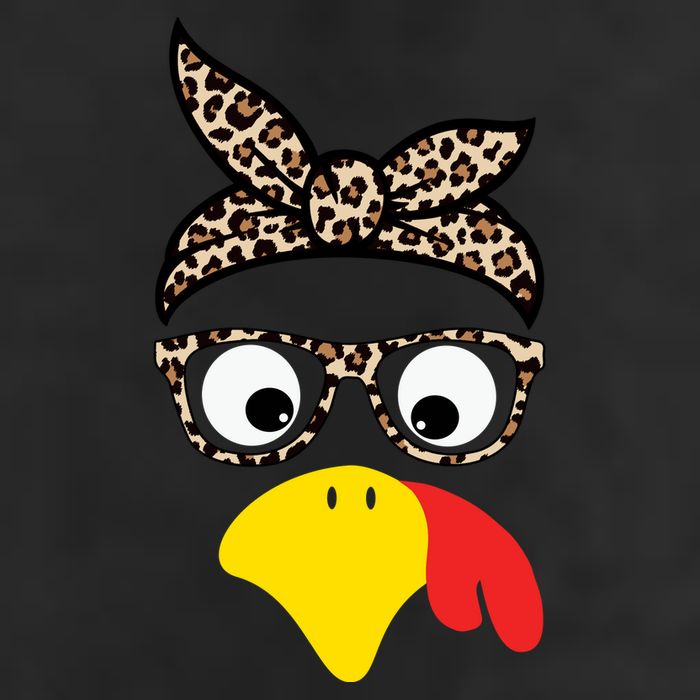 Turkey Face Cheetah Cute Thanksgiving Hat