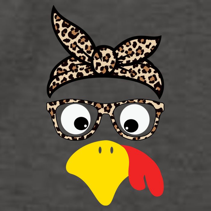 Turkey Face Cheetah Cute Thanksgiving Vector Backpack