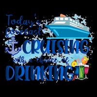 Today's Forecast Cruising With A Chance Of Drinking Drawstring Bag