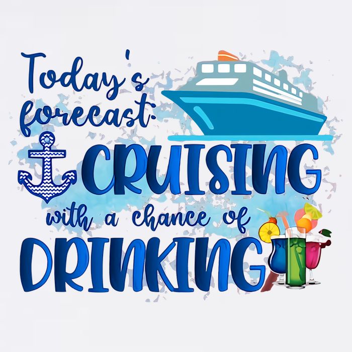 Today's Forecast Cruising With A Chance Of Drinking Garment-Dyed Sweatshirt