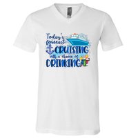 Today's Forecast Cruising With A Chance Of Drinking V-Neck T-Shirt