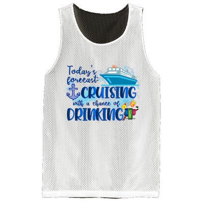 Today's Forecast Cruising With A Chance Of Drinking Mesh Reversible Basketball Jersey Tank