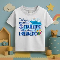 Today's Forecast Cruising With A Chance Of Drinking Toddler T-Shirt