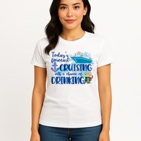 Today's Forecast Cruising With A Chance Of Drinking Womens T-Shirt