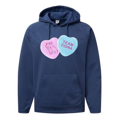 Team Fiona Candy Hearts Performance Fleece Hoodie