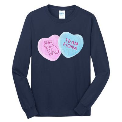 Team Fiona Candy Hearts Tall Long Sleeve T-Shirt