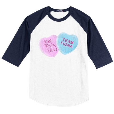 Team Fiona Candy Hearts Baseball Sleeve Shirt