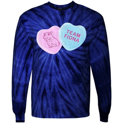 Team Fiona Candy Hearts Tie-Dye Long Sleeve Shirt