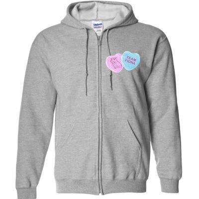 Team Fiona Candy Hearts Full Zip Hoodie