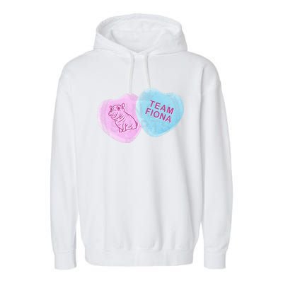 Team Fiona Candy Hearts Garment-Dyed Fleece Hoodie