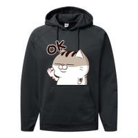 The Fat Cat, Ami Fat Cat OKOK, Funny Cat Performance Fleece Hoodie