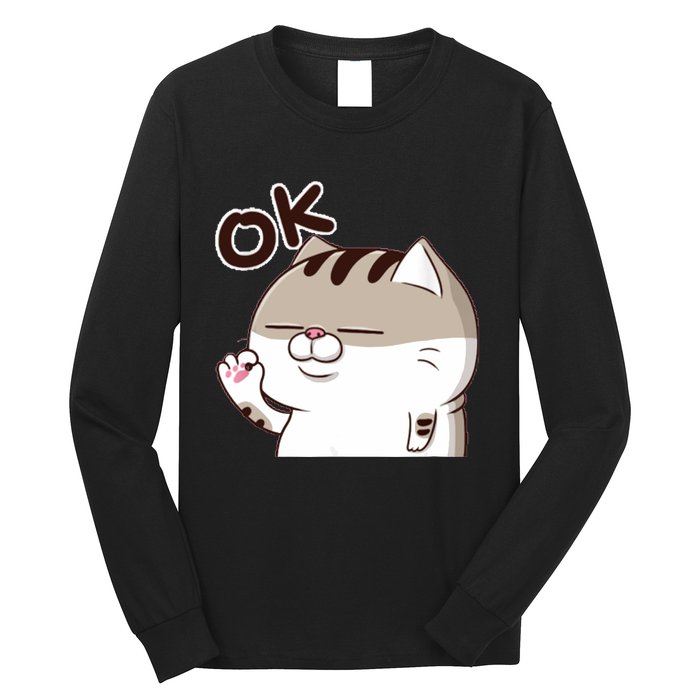 The Fat Cat, Ami Fat Cat OKOK, Funny Cat Long Sleeve Shirt