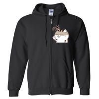 The Fat Cat, Ami Fat Cat OKOK, Funny Cat Full Zip Hoodie