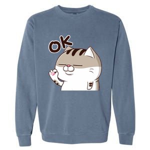 The Fat Cat, Ami Fat Cat OKOK, Funny Cat Garment-Dyed Sweatshirt