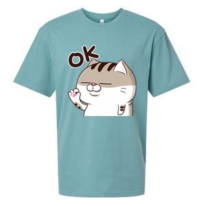 The Fat Cat, Ami Fat Cat OKOK, Funny Cat Sueded Cloud Jersey T-Shirt