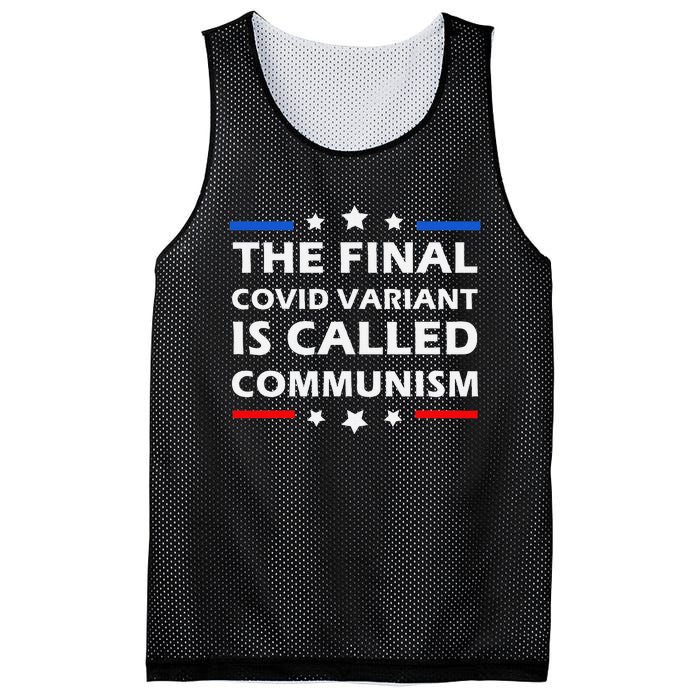 The Final Covid Variant Is Called Communism Funny Political Mesh Reversible Basketball Jersey Tank