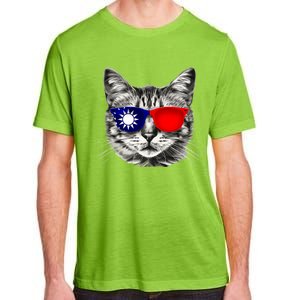 Taiwanese Flag Cat Owner Souvenirs Adult ChromaSoft Performance T-Shirt