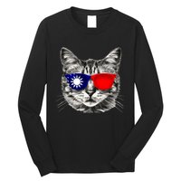 Taiwanese Flag Cat Owner Souvenirs Long Sleeve Shirt