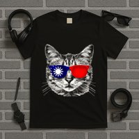Taiwanese Flag Cat Owner Souvenirs T-Shirt